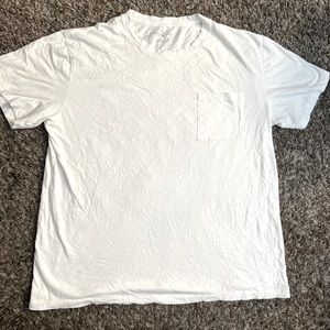 American Eagle men shirt white used Large